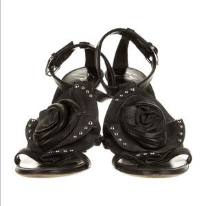 Giuseppe Zanotti leather floral heels